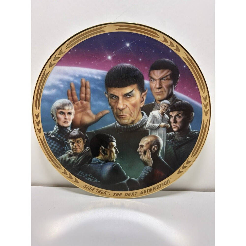 Hamilton Star Trek The Next Generation Unification Collectors Plate